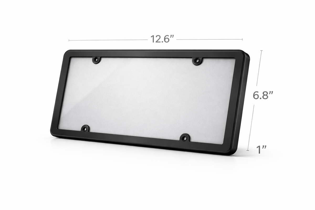 Stealth PDLC License Plate Fogger - Complete Front & Rear Privacy System (USA/Canada)