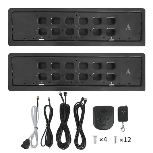 Stealth License Plate Flipper Double Kit (EU/UK) - PlateVanishStealth Plate