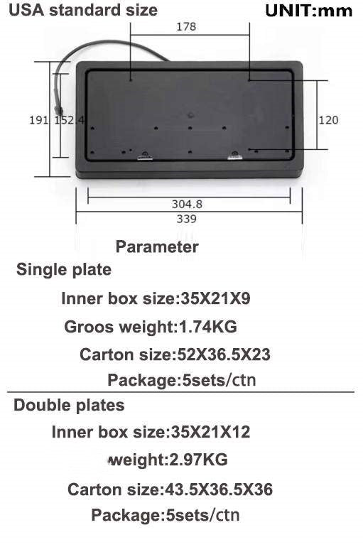 Detailed view of the Stealth License Plate Flipper mechanism showing installation components and operation