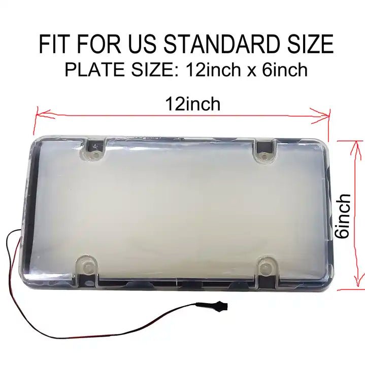 Stealth License Plate Fogger size representation