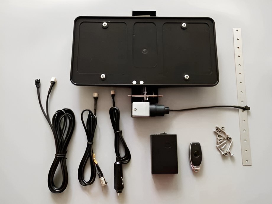 Stealth License Plate Vanisher license plate hider with remote and other accessories