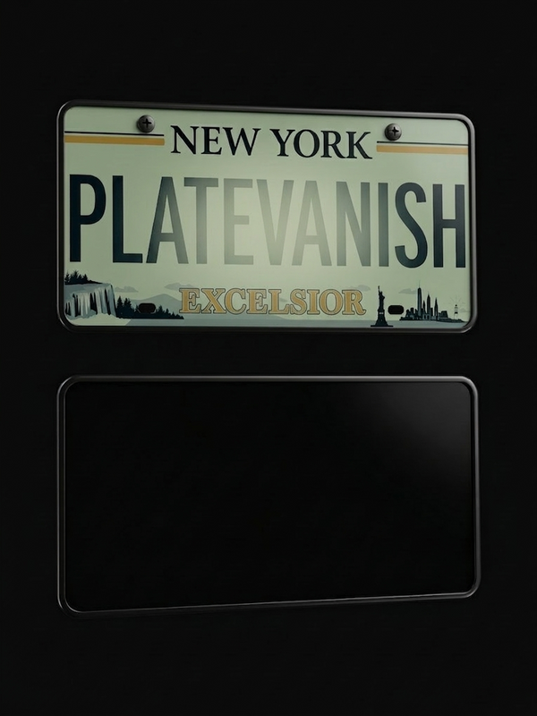 Stealth Blackout License Plate Frames