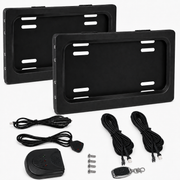 Stealth License Plate Curtain Double Plate Kit (Front & Back USA/Canada)