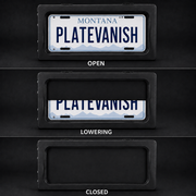 Stealth License Plate Curtain Single Plate Kit (USA/Canada)