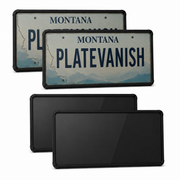 View Stealth Blackout License Plate Cover - Remote Control Double Plate Kit (USA/Canada), media 1 of 8