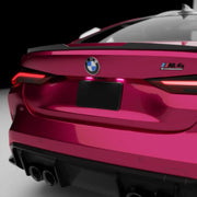 Stealth Blackout License Plate Cover installed on a vehicle demonstrating how it looks when activated