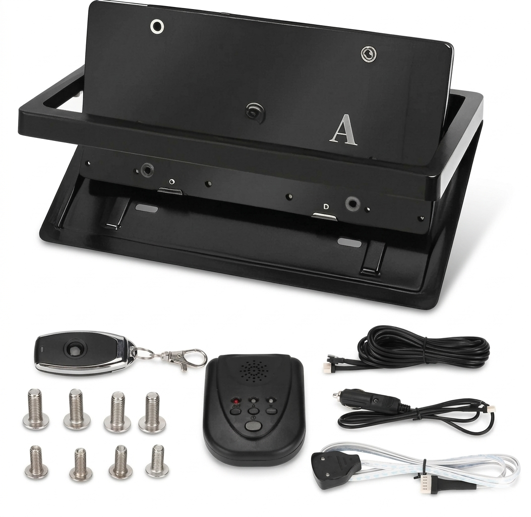 Stealth License Plate Flipper Single Plate Kit (USA/Canada)