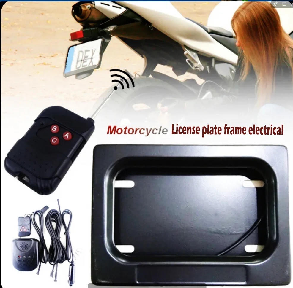 Motorcycle Stealth Plate Curtain (USA/Canada) - PlateVanishStealth Plate