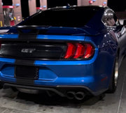 Stealth License Plate Curtain on a 5.0 mustang, cover license plate showing it in action