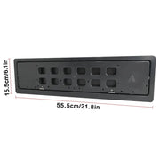 Stealth License Plate Flipper Double Kit (EU/UK) - European style license plate flipper sizing chart for customers to verify fitment