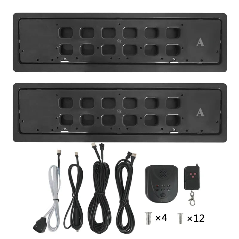 Stealth License Plate Flipper Double Kit (EU/UK) - PlateVanishStealth Plate