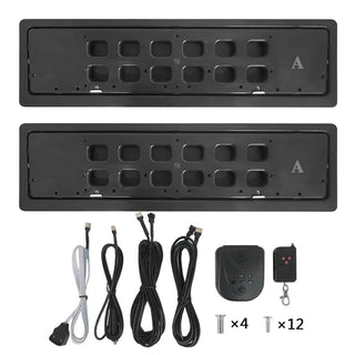Stealth License Plate Flipper Double Kit (EU/UK) - PlateVanishStealth Plate